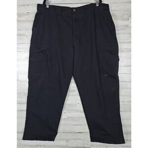 TRU-SPEC Black Tactical Cargo Utility Work Pants Men's Sz 42/30 Ripstop RN100272